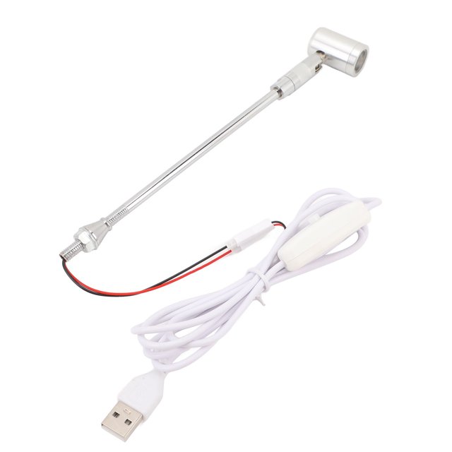 Support de Projecteur LED en Alliage d'Aluminium avec Tête Réglable à 180 Degrés, Alimenté par USB pour Maison, Bijoux, Art