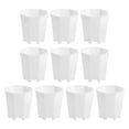 thumbnail image 2 of S SERENABLE 10Pcs Nursery Pots Octagonal Flower Pot Multifunctional Flowerpot Plant Pot for White, 2 of 9