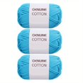thumbnail image 1 of Unbranded Cotton-Nylon Blended Solid Color Yarn, 3 Skeins, 1 of 5