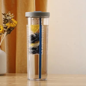 EGNMCR High Value Cup Folding Straw Tea Separator Water Bottle Portable Dropresistant Water Bottle water bottle