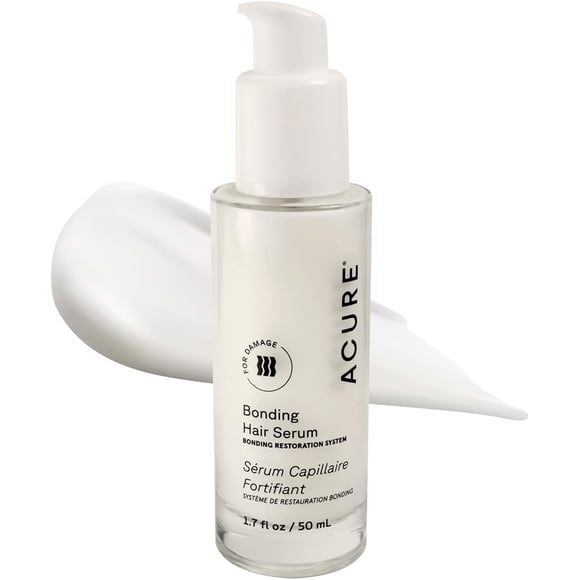 Acure Bonding Hair Serum with Chia Seed, Avocado Oil & Argan Oil Extract, Leave In Anti Frizz & Hair Bond Repair, Reduce Breakage & Split Ends, 50ml