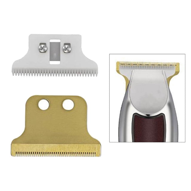 Salon Barber Blade Cutter Head For WAHL Cutter Professional Electric Clipper 8081 Hair Clipper Gold + Ceramic