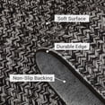 thumbnail image 2 of HOMERRY 9' x 12' Modern Area Rug for Living Room Braided Print Indoor Washable Neutral Carpet, Black, 2 of 5
