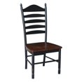 thumbnail image 3 of International Concepts Chaise Haute en Ébène Vieilli (Lot de 2), 3 of 3