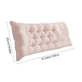 thumbnail image 2 of Coussin Rose de Chevet Coussin de Chambre Dossier de Lit Tatami Coussin Doux Lit Sofa, 2 of 6