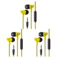 thumbnail image 2 of maskred Phone Music Wired Earphone In -ear Wire Control Cellphone 3 .5mm Plug Earbuds Headset Yellow 3Set, 2 of 6