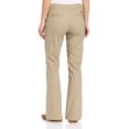 thumbnail image 2 of Dickies Womens Slim Fit Bootcut Stretch Twill Pants, 16 Regular, Desert Sand, 2 of 2