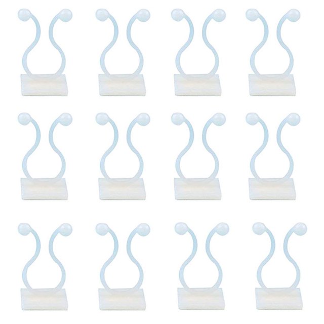 EIMELI 50Pcs Climbing Plant Fixture Clips Garden Vines Sticky Clips Wall Vines Fixed Holder