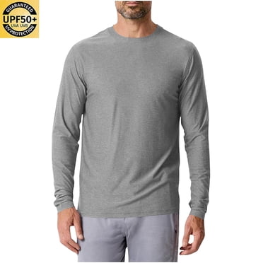 Pitauce Maillot Dermoprotecteur de Natation UPF 50+ pour Homme à Manches Longues, Séchage Rapide, Léger, Protection Solaire SPF UV, Chandails pour la Randonnée, la Pêche, la Course