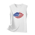 thumbnail image 4 of EQWLJWE Femmes Sans Manches Tops Débardeur d'Été pour Femmes Sans Manches Été Sexy Casual Tops Régulier Col Rond Impression Gilet Sans Manches Tops, 4 of 5