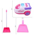 thumbnail image 4 of Bangcool Kids Cleaning Set Cute Plastic Vacuum Cleaner Toy Housekeeping Toy with Light, 4 of 10