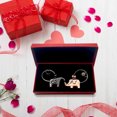 thumbnail image 2 of Cadeaux de la Saint-Valentin, Cadeaux de Noël pour Mari 2 Pcs Cadeau de la Saint-Valentin Cadeau de Noël Porte-Clés Rond en Acier Inoxydable Cadeaux de la Saint-Valentin pour Lui, Cadeaux de la Saint-Valentin pour Lui, 2 of 3
