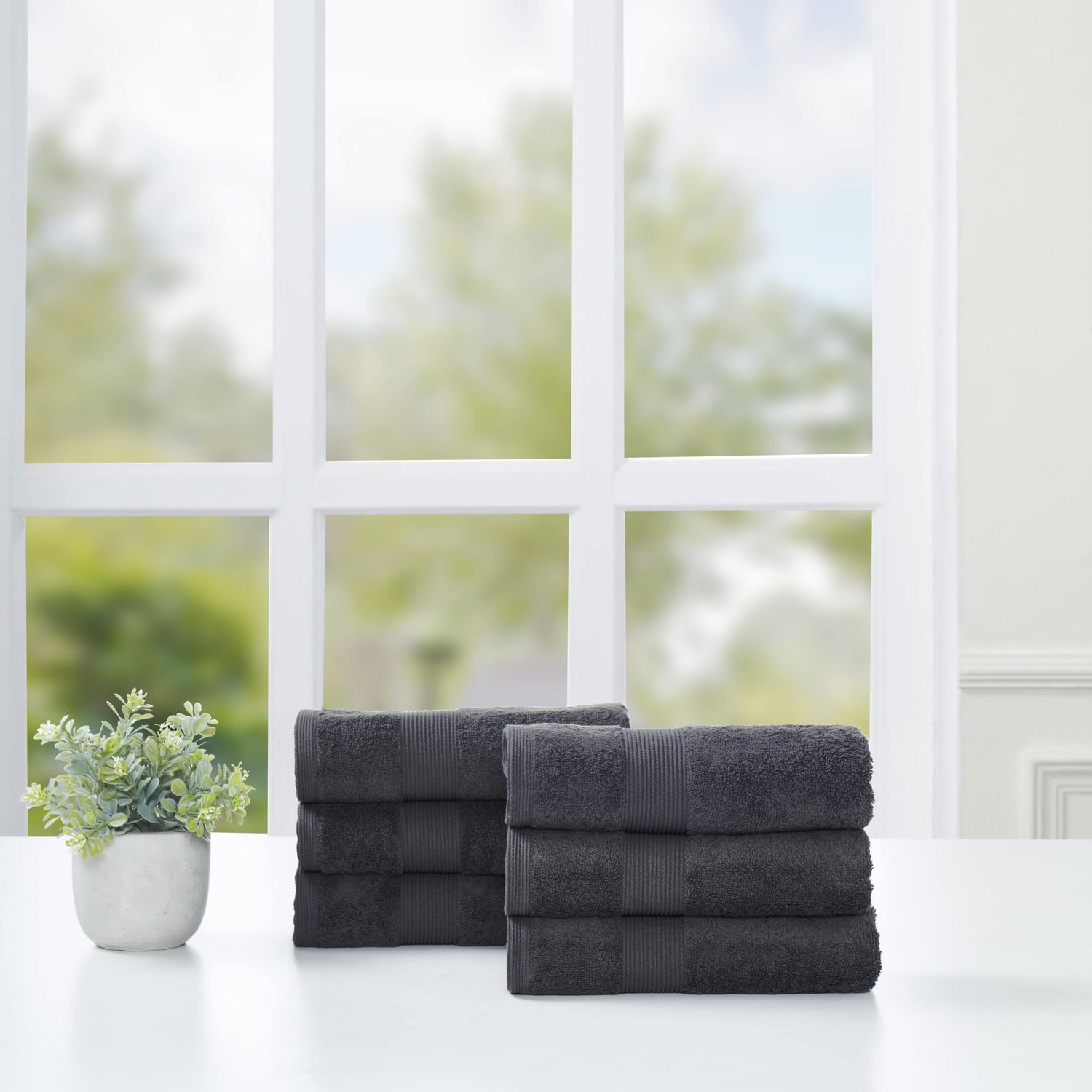 Fabstyles Super Soft and Absorbent Hand Towel, Luxury Hand Towels for Spa, Home, and Hotel, Quick Dry Hand Towels, Set of 6, 16 x 28 Inches