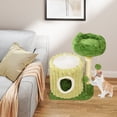 thumbnail image 2 of Gymax Modern Small Cat Tower w/ Sisal Scratching Posts Plush Padded Perch Large Condo, 2 of 10