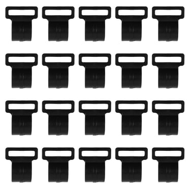 CIMAXIC 30 Pcs Crochets de Connexion pour Mât de Tente de Camping Pince pour Auvent Pince Pince de Suspension de Tente,1.18"X0.98"X0.79 Pouces