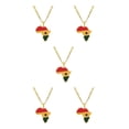 thumbnail image 2 of Maytalsory Collier Léger et Confortable avec Pendentif Africa Map Ghana 5Set, 2 of 6