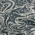 thumbnail image 1 of oneOone Polyester Spandex Teal Blue Fabric Abstracts Craft Projects Decor Fabric Printed By The Yard 56 Inch Wide, 1 of 4