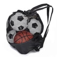 thumbnail image 1 of Soccer Bags For Treats Footbal Basketball Mesh Bag For Coaches Large Capacity, 1 of 7