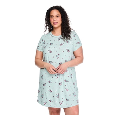 Chemise de nuit à manches courtes George Plus pour femmes