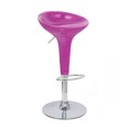 thumbnail image 1 of Alpha Tabouret de Bar Réglable Style Bombo Contemporain - Bubble Gum Pink, 1 of 2