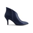 thumbnail image 3 of Unique Bargains Women's Point Toe Patent Leather Stiletto Heel Ankle Boot, 3 of 7