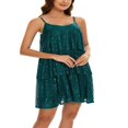 thumbnail image 3 of MesaSe Robe Gâteau à Volants Superposés pour Femmes, Paillettes, Bretelles Spaghetti, Mini-Robe Dos Nu, Robe Camisole de Fête et de Danse, 3 of 8