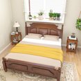 thumbnail image 4 of Gymax 2-Tier Square End Table Set of 2 Narrow Sofa Side Nightstand w/ Storage Shelf, 4 of 9