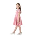 thumbnail image 4 of Ketyyh-chn99 Robes Fille Été Robes d'Été Été Manches Longues Robe Courte Princesse Jupe Tutu Sans Manches Robe d'Été Rose,7-8 Ans, 4 of 5