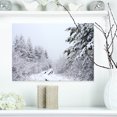 thumbnail image 1 of Sentier Forestier Givré en Automne - Impression d'Art Photo de Paysage sur Toile, 1 of 3