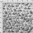 thumbnail image 3 of oneOone Polyester Lycra White Fabric Abstract Face Sewing Craft Projects Fabric Prints By Yard 56 Inch Wide, 3 of 4