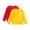 Yellow, variant on Lovzfmll Boys' & Girls' Solid Color Long Sleeve Crewneck Tee 2-Pack, Kids Casual Basic Tops, Everyday Comfort, Fall Winter Layering Essentials for Little Girls 8 Years