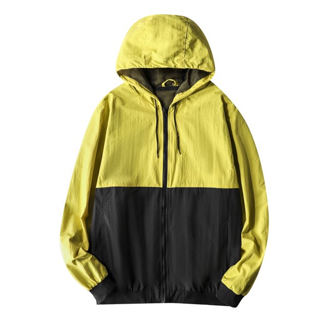 Manteau Fin Imperméable Respirant à Capuche pour Hommes