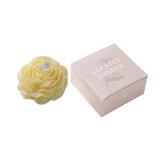 EGNMCR Room Decor, Home Decor Peony Scented Candle With Hand Gift Gift CANDLE Fragance Shaped Small Candle Scented candle