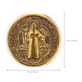 thumbnail image 2 of Miangastore Environ 100 Pcs Perles Rondes Alliage Crucifix Jésus Bricolage Fabrication de Bijoux Perles Entretoises, 2 of 8