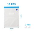 thumbnail image 2 of Ensemble de 10 Sacs sous Vide Réutilisables avec Pompe à Main pour Stockage Alimentaire, Gain de Place, 2 of 6