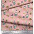 thumbnail image 2 of Soimoi polyester Crepe Fabric Cute Girl Kids Decor Fabric Printed Yard 42 Inch Wide, 2 of 5