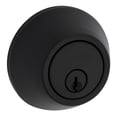 thumbnail image 2 of Weiser Safe Lock Matte Black Round Deadbolt/Entry Door Lock with Key, 2 of 5