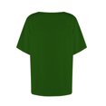 thumbnail image 4 of T-shirt à Boutons Col en V pour Femmes Manches Courtes Blouse Décontractée Ample Basique, 4 of 4