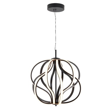 Artika Meridian Modern LED Pendant Light Fixture, Black
