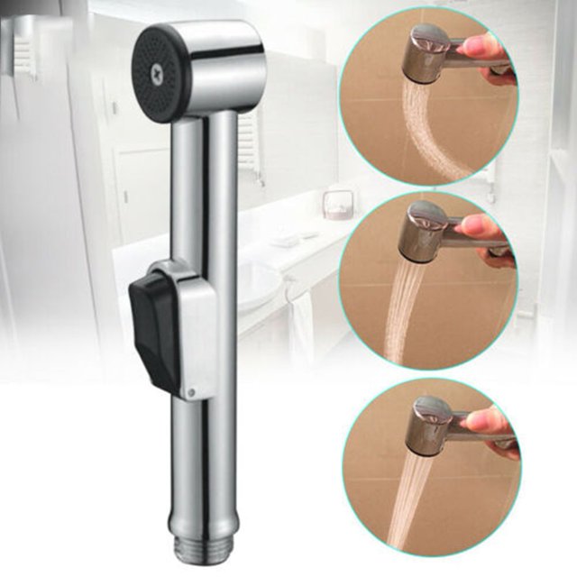 Mosiee Durable Abs Toilet Bidet Handheld Douche Spray Nozzle With Adjustable Shower Head And Universal G 1/2 Connector