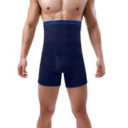 FhsagQ Underwear Mens Bikini Underwear with Pouch For Mens High Waisted Thick and Warm Underwear Solid Color Waist Plus Size Flat Shorts Mens Underwear Light Grey Super Fit Blue XXXXL