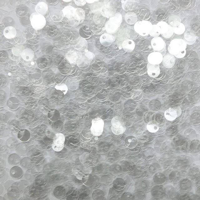 6mm Sequins Crystal Clear Transparent Medium Top Hole Made in USA