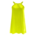 thumbnail image 4 of EQWLJWE Longue Robe pour Femmes Robe de Plage pour Femmes Paréo de Bikini Tenue de Plage Décontractée Vacances Courte Été Robes à Col Licou, 4 of 5
