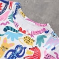 thumbnail image 4 of MIASHUI Boy Summer Short Clothes Dinosaur Prints T-shirt Tops Shorts 2Pcs Outfit Set,White,7-8 Years, 4 of 9