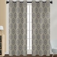 thumbnail image 1 of Innerwin Curtain Floral Window Drape Blackout Eyelet Top Panel Grommet Modern Home Decor Light Filtering Style 5 W:43"xH:85", 1 of 2