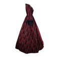 thumbnail image 3 of Penkiiy Robe Victorienne pour Femmes Robe Médiévale Renaissance des Années 1800 Corset Manches Évasées Robe Vintage Robe de Cocktail Robe de Bal 5TG Rouge, 3 of 4