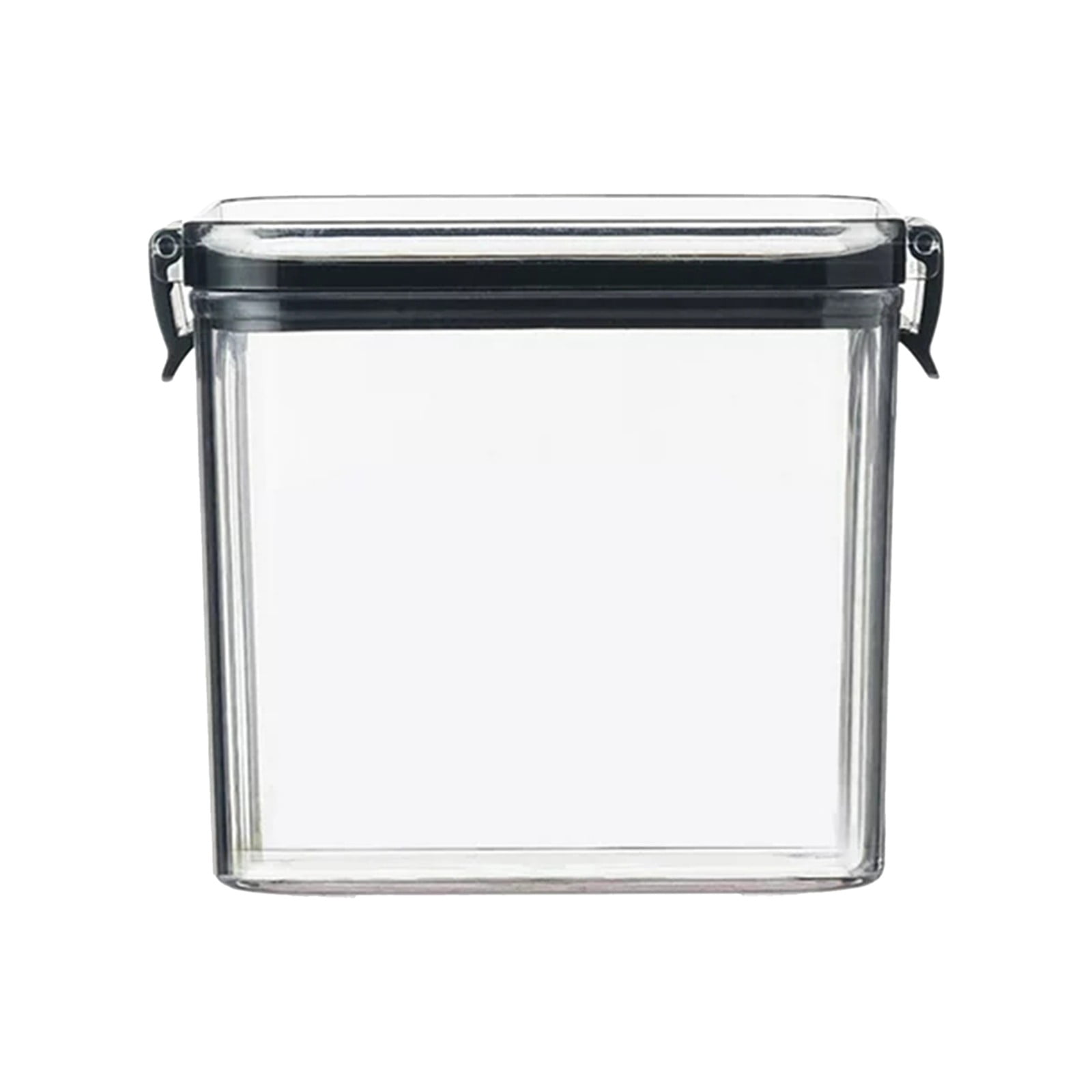 Food Storage Solutions for Kitchen — Glass Square Transparent Airtight Jar Set for FreshKeeping Food Prep Containers with Lids Durable Storage for Grains Snacks Dried Fruits