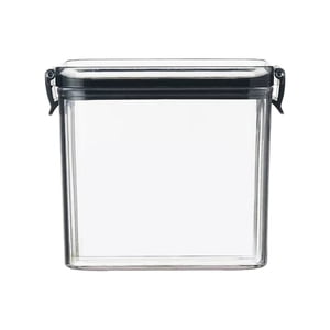 Food Storage Solutions for Kitchen — Glass Square Transparent Airtight Jar Set for FreshKeeping Food Prep Containers with Lids Durable Storage for Grains Snacks Dried Fruits