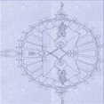 thumbnail image 1 of Ahgly Company Tapis d'Intérieur Lavables en Machine en Denim Bleu Transitionnel, 8' Carré, 1 of 7