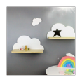 thumbnail image 1 of Wall Shelf Cloud Mount Rack Storage Wood Decor Mounted Folding Shape Wooden Shelving, 1 of 5